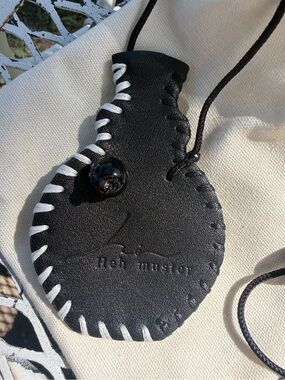 HEH MUSTER handcrafted necklace leather southwest
